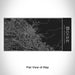 Rendered View of Boise Idaho Map Engraving on 17oz Stainless Steel Insulated Cola Bottle in Black
