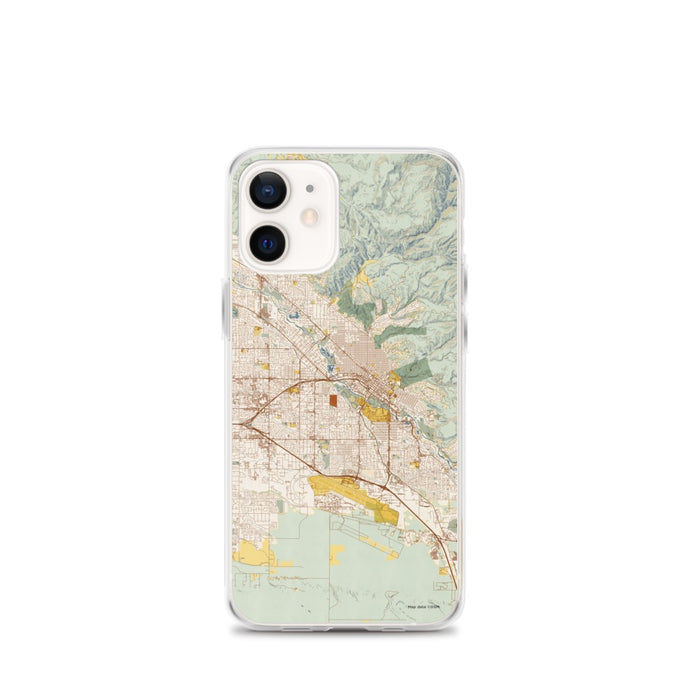 Custom Boise Idaho Map iPhone 12 mini Phone Case in Woodblock