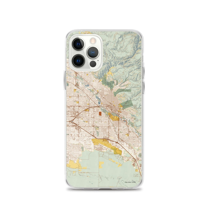 Custom Boise Idaho Map iPhone 12 Pro Phone Case in Woodblock