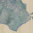 Bolinas California Map Print in Afternoon Style Zoomed In Close Up Showing Details