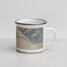 Right View Custom Bolinas California Map Enamel Mug in Afternoon