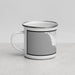 Left View Custom Bolinas California Map Enamel Mug in Classic