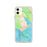 Custom iPhone 11 Bolinas California Map Phone Case in Watercolor