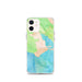 Custom iPhone 12 mini Bolinas California Map Phone Case in Watercolor