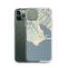 Custom Bolinas California Map Phone Case in Woodblock