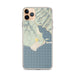 Custom iPhone 11 Pro Max Bolinas California Map Phone Case in Woodblock