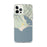 Custom iPhone 12 Pro Max Bolinas California Map Phone Case in Woodblock
