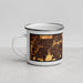 Left View Custom Bolingbrook Illinois Map Enamel Mug in Ember
