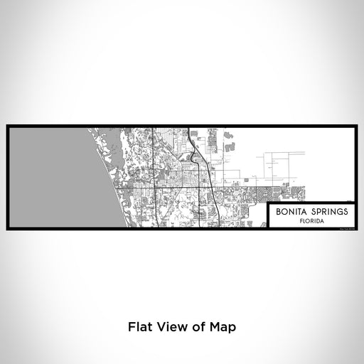Flat View of Map Custom Bonita Springs Florida Map Enamel Mug in Classic