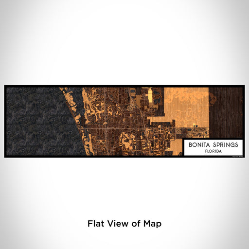 Flat View of Map Custom Bonita Springs Florida Map Enamel Mug in Ember