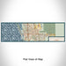 Flat View of Map Custom Bonita Springs Florida Map Enamel Mug in Woodblock
