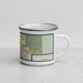 Right View Custom Bonita Springs Florida Map Enamel Mug in Woodblock