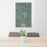 24x36 Boone Iowa Map Print Portrait Orientation in Afternoon Style Behind 2 Chairs Table and Potted Plant