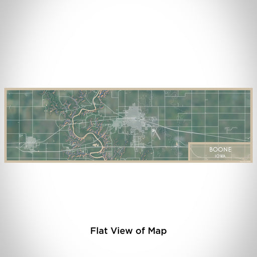 Flat View of Map Custom Boone Iowa Map Enamel Mug in Afternoon