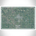 Boone Iowa Map Print Landscape Orientation in Afternoon Style With Shaded Background