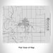 Rendered View of Boone Iowa Map Engraving on 20oz Stainless Steel Insulated Bottle with Bamboo Top