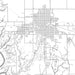Boone Iowa Map Print in Classic Style Zoomed In Close Up Showing Details