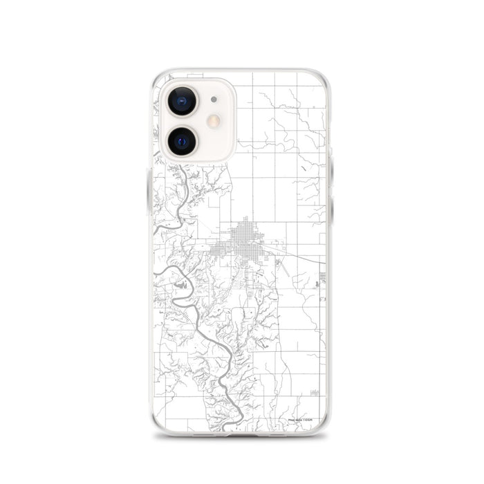 Custom Boone Iowa Map iPhone 12 Phone Case in Classic