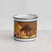 Front View Custom Boone Iowa Map Enamel Mug in Ember