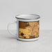 Left View Custom Boone Iowa Map Enamel Mug in Ember