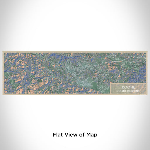 Flat View of Map Custom Boone North Carolina Map Enamel Mug in Afternoon