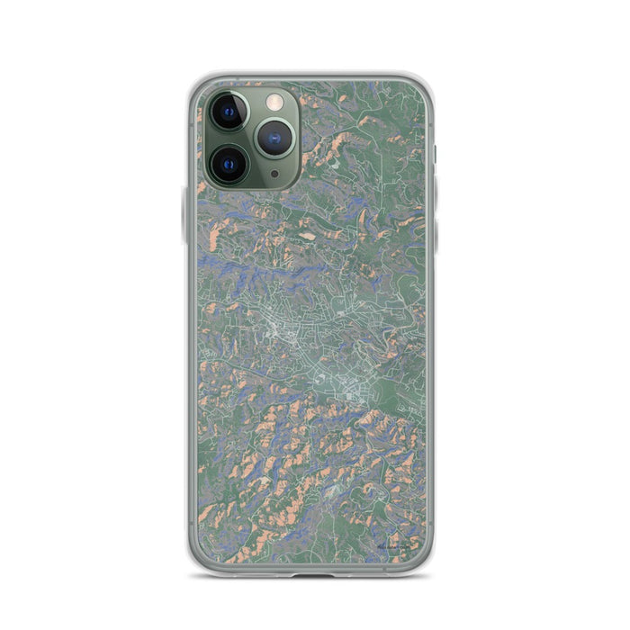 Custom iPhone 11 Pro Boone North Carolina Map Phone Case in Afternoon