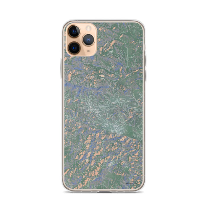 Custom iPhone 11 Pro Max Boone North Carolina Map Phone Case in Afternoon