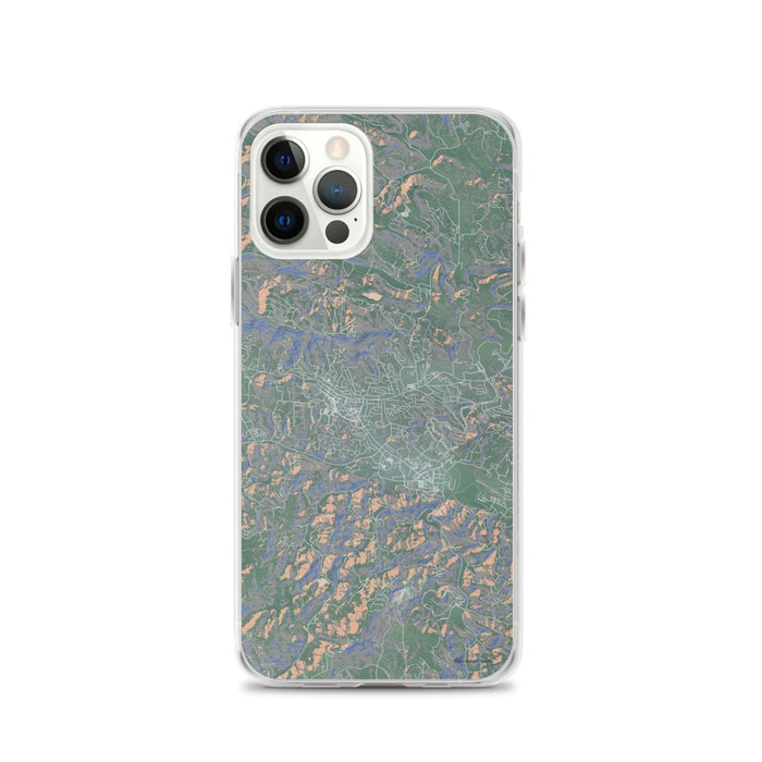 Custom iPhone 12 Pro Boone North Carolina Map Phone Case in Afternoon
