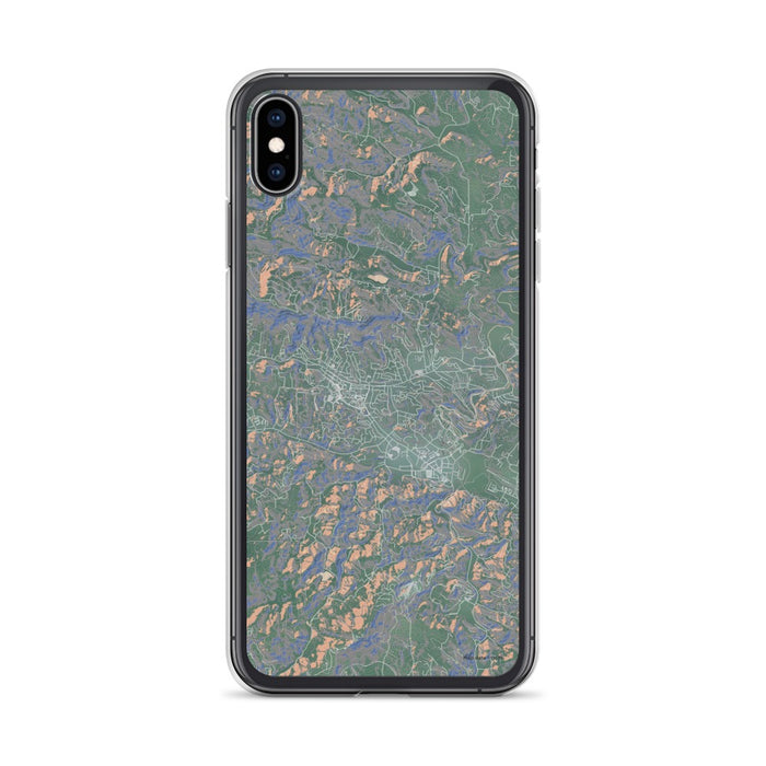 Custom iPhone XS Max Boone North Carolina Map Phone Case in Afternoon