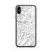 Custom iPhone X/XS Boone North Carolina Map Phone Case in Classic