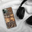 Custom Boone North Carolina Map Phone Case in Ember on Table with Black Headphones