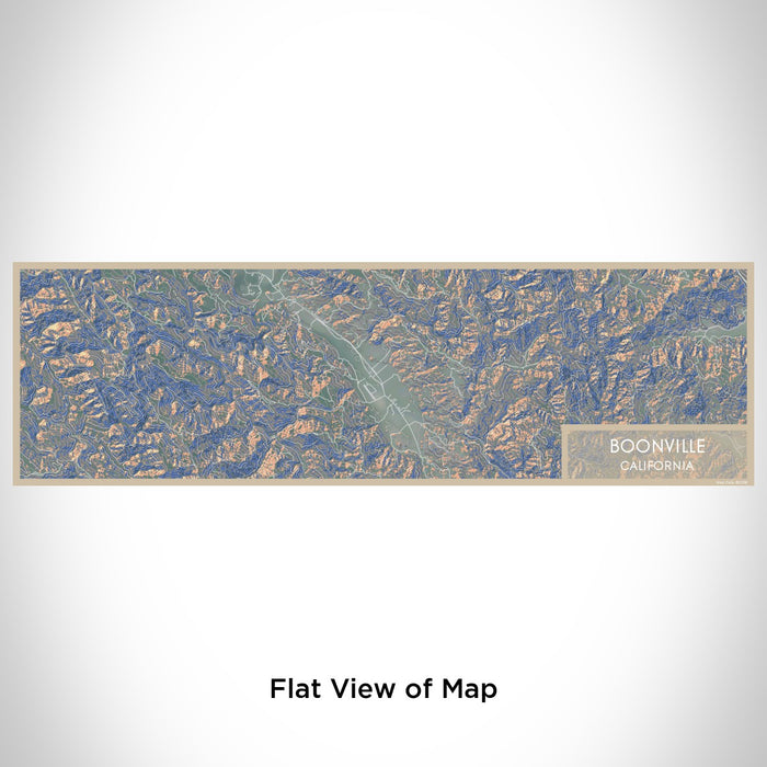 Flat View of Map Custom Boonville California Map Enamel Mug in Afternoon