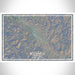 Boonville California Map Print Landscape Orientation in Afternoon Style With Shaded Background