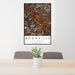 24x36 Boonville California Map Print Portrait Orientation in Ember Style Behind 2 Chairs Table and Potted Plant