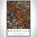 Boonville California Map Print Portrait Orientation in Ember Style With Shaded Background