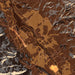 Boonville California Map Print in Ember Style Zoomed In Close Up Showing Details