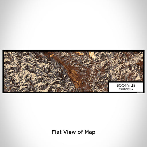 Flat View of Map Custom Boonville California Map Enamel Mug in Ember