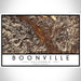 Boonville California Map Print Landscape Orientation in Ember Style With Shaded Background