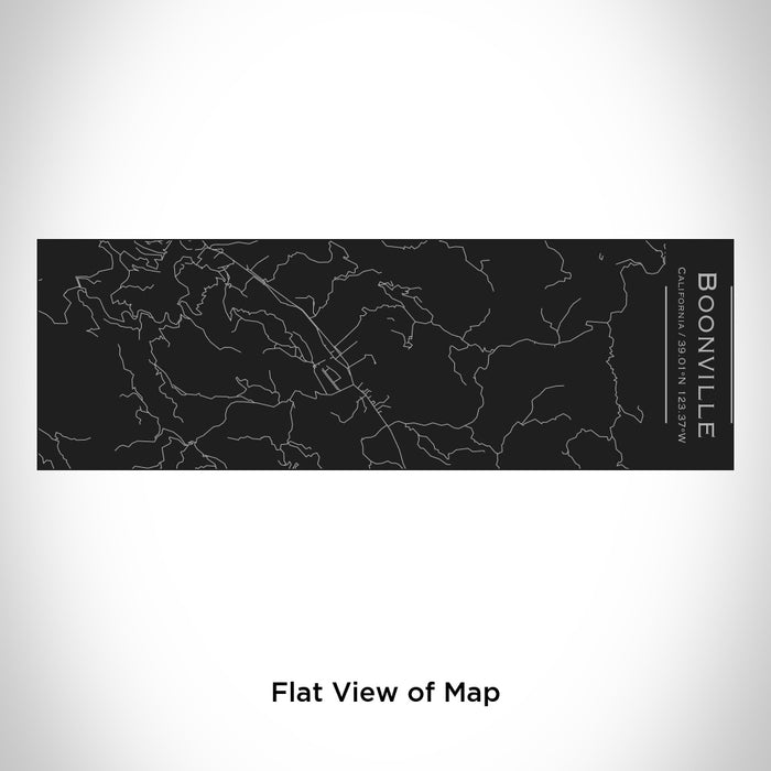 Rendered View of Boonville California Map Engraving on 10oz Stainless Steel Insulated Cup with Sliding Lid in Black