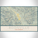 Boonville California Map Print Landscape Orientation in Woodblock Style With Shaded Background