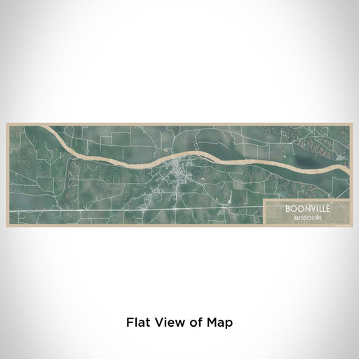 Flat View of Map Custom Boonville Missouri Map Enamel Mug in Afternoon