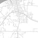 Boonville Missouri Map Print in Classic Style Zoomed In Close Up Showing Details