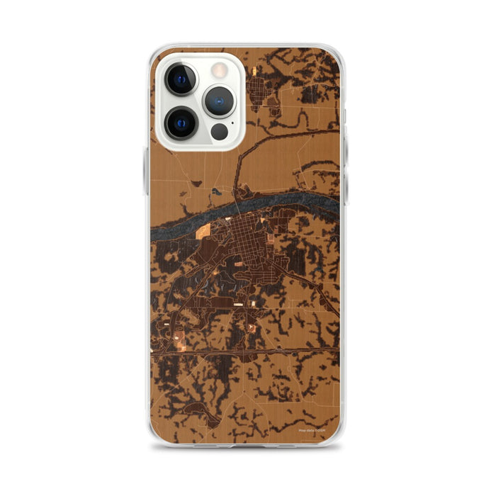 Custom Boonville Missouri Map iPhone 12 Pro Max Phone Case in Ember