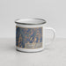 Right View Custom Borah Peak Idaho Map Enamel Mug in Afternoon