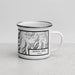 Right View Custom Borah Peak Idaho Map Enamel Mug in Classic