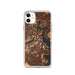 Custom Boston Massachusetts Map Phone Case in Ember