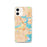 Custom Boston Massachusetts Map iPhone 12 Phone Case in Watercolor