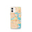 Custom Boston Massachusetts Map iPhone 12 mini Phone Case in Watercolor