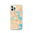 Custom Boston Massachusetts Map iPhone 12 Pro Phone Case in Watercolor