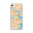 Custom Boston Massachusetts Map iPhone SE Phone Case in Watercolor